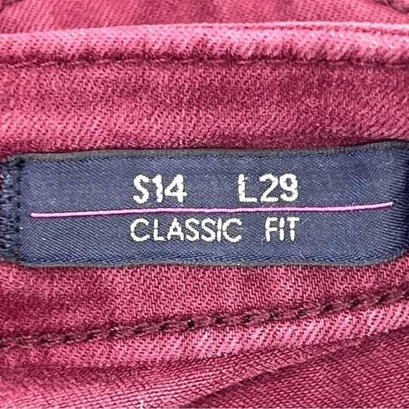 Vigoss Burgundy Edie Super Skinny Classic Fit Jeans Size 14 Women’s - Picture 6 of 8